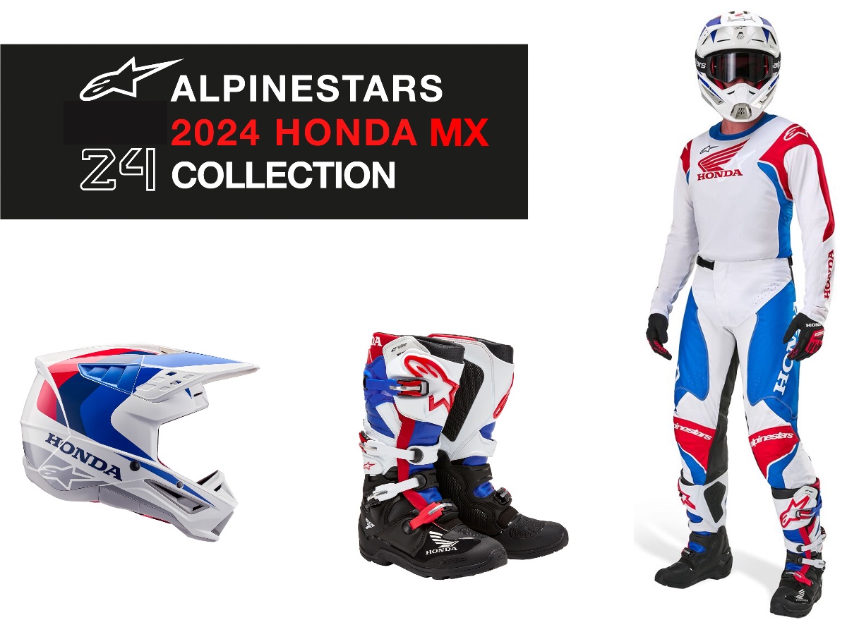 Alpinestars Launches The 2024 MX Honda Gear